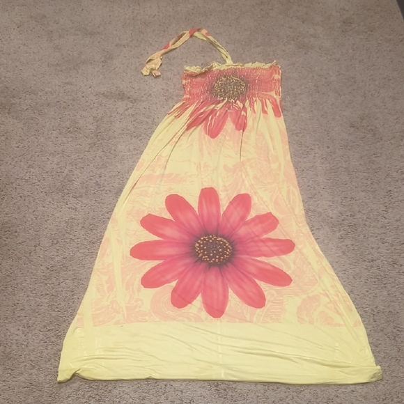 Fresh Of La Dresses & Skirts - Floral Yellow Maxi Dress